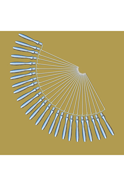 Endüstriyel Kişiye Özel 25 Adet Alüminyum Saplı 304 Krom Cağ Kebap Şişi – Sağ...