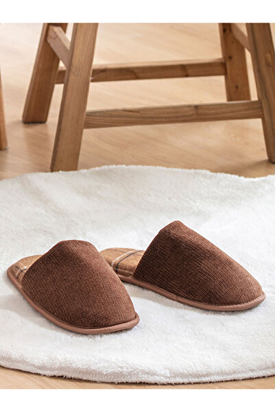 LC Waikiki Papuci de casă pentru bărbați, maro, uni