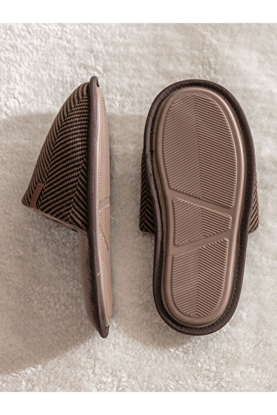 LC Waikiki Sparkling Choices from Shining Store | Men's Closed-Front Striped House Slippers