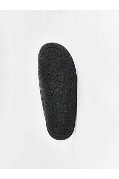 LC Waikiki Black Fur-Lined Men's Home Boots Slippers