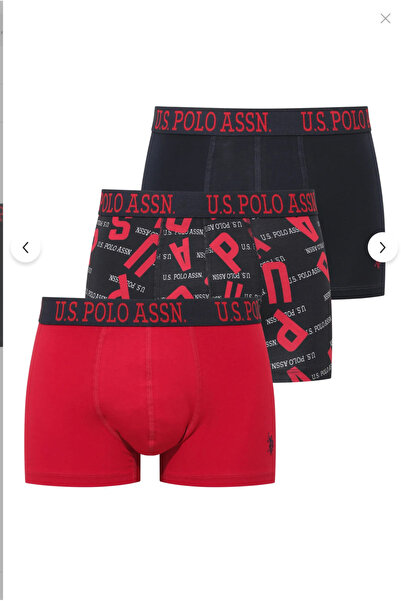 U.S. Polo Assn. Men's Licensed 95% Cotton 6% Elastane Boxer Set of 3 (Boxed)