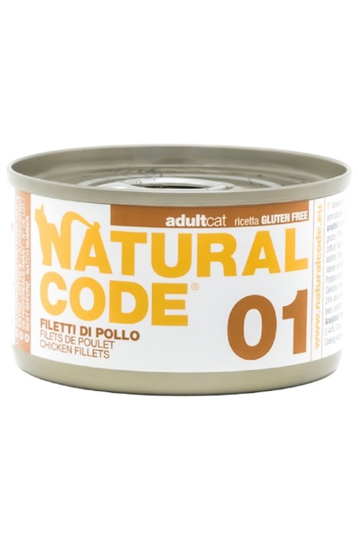 Natural Natural Code 01 Canned Cat Food Chicken Fillet Flavor 85g