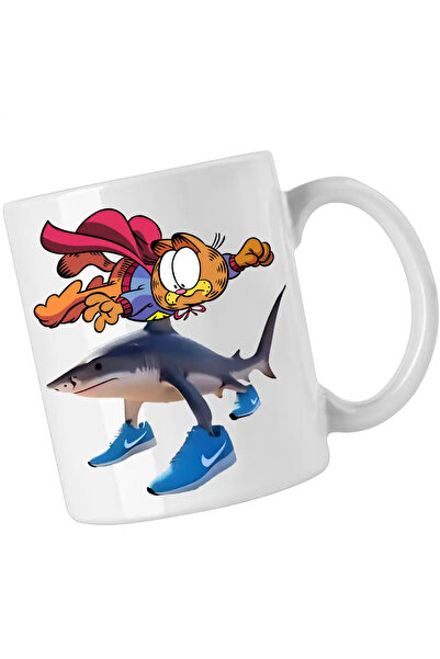 OEM Garfield Tralalero Tralalala Shark Mug