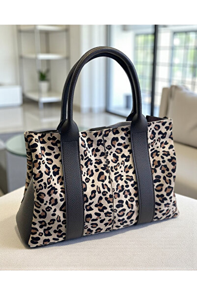 HFKY Women's Suede Handbag and Crossbody Bag. Shoulder Bag with Puppy.