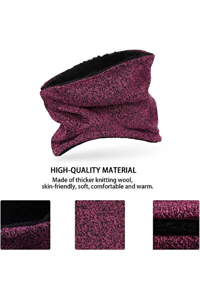 KASTWAVE Winter Beanie Hat Scarf Touchscreen Gloves Set