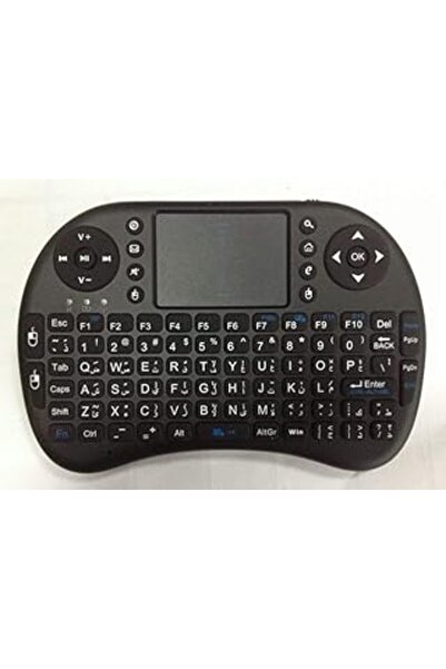 Other لوحة مفاتيح مع ماوس لمس، بلوتوث، مفاتيح بإضاءة خلفية، أسود