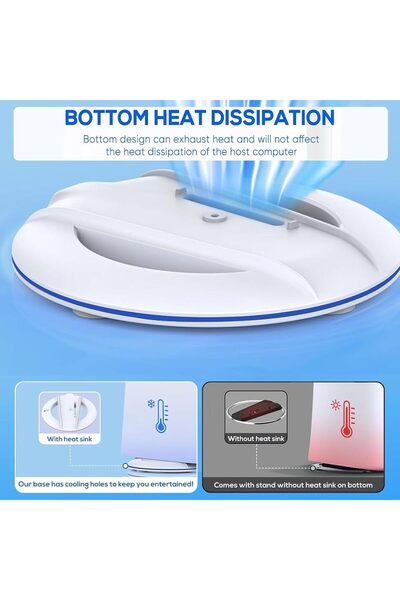 Other Vertical Stand for PlayStation 5 Controller — RGB Base with Screw & 14 Light Modes (Rubber) — Pr