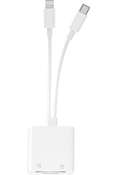 007 قارئ بطاقات SD 4 في 1 مع فتحة Micro SD/TF مزدوجة، ومحول عارض الكاميرا، وت...