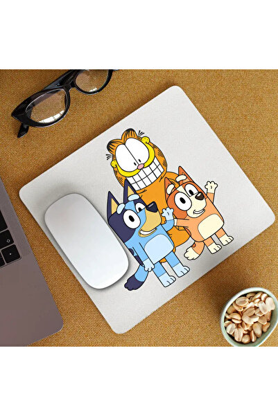 OEM Mousepad Garfield Bluey Blue Bingo Cats