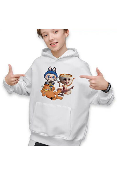 OEM Hanorac Copii Baieti Garfield Labubu Balerina Capucina