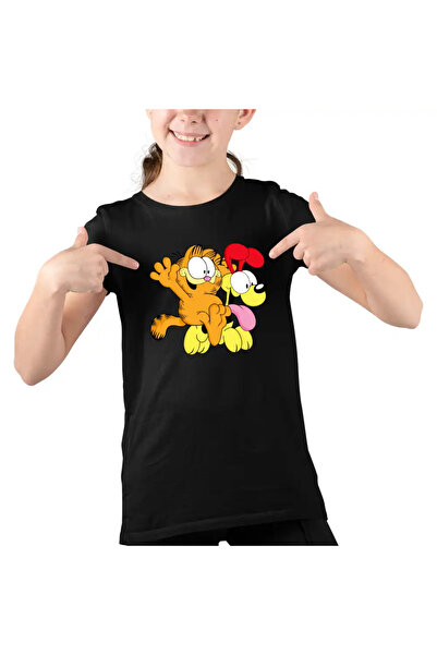 OEM Tricou Copii Fete Garfield Odie Calare Joaca