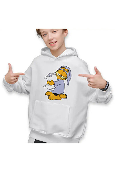 OEM Hanorac Copii Baieti Garfield Somnoros Perna Noapte