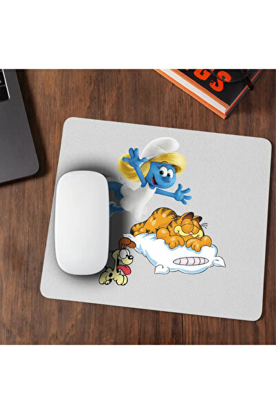 OEM Mousepad Garfield Smurfette Smurfs Motan
