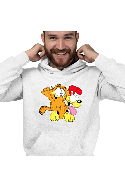 OEM Мъжки суичър с качулка Garfield Odie Riding Play