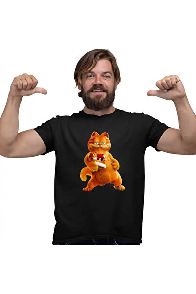 OEM Tricou Barbati Garfield Rege Coroana Pisicesti