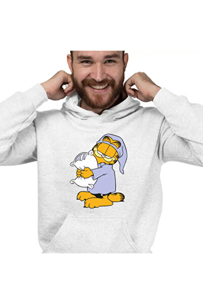 OEM Hanorac Barbati Garfield Somnoros Perna Noapte