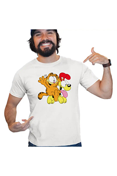 OEM Ανδρικό T-Shirt Garfield Odie Riding Play