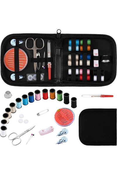 Ceysa Store Dikiş Seti, Taşınabilir Mini Acil Durum ve Seyehat Dikiş Kiti, İplik, İğne, Makas, Mezura Dahil