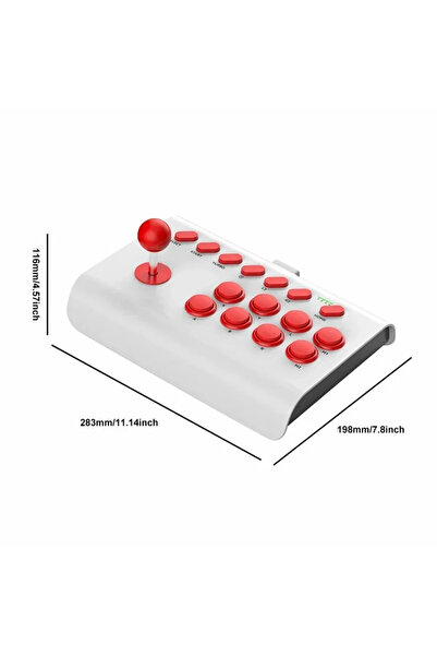 CONSOLEX BSP-Y02 Bluetooth / 2.4G & Kablolu Arcade Joystick – PS4, Switch, An...