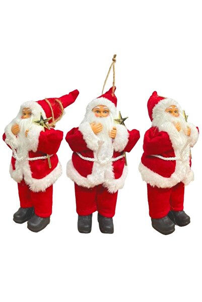Empressco تمثال سانتا كلوز باللون الأبيض والأحمر، 20 سم، زينة عيد الميلاد، تص...