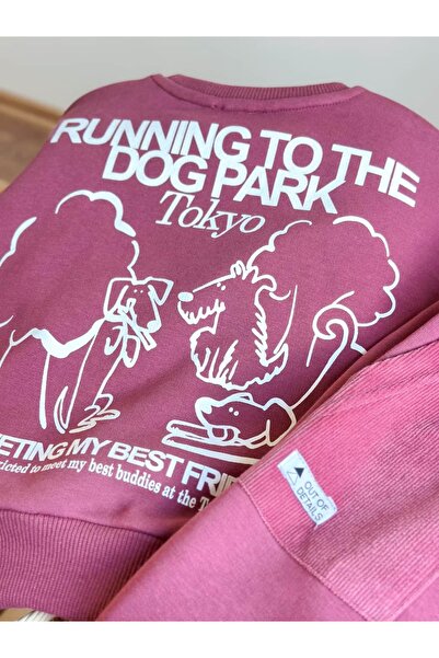 Pinkitokids Unisex Just Running to the Dog Park Slogan Team
