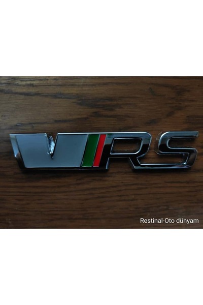 restinal Skoda Superb VRS Metal Arka Bagaj Yazısı Logo Arması Uyumlu Dayanıkl...