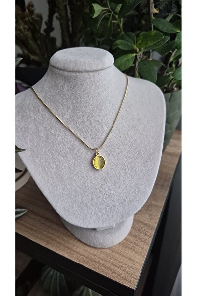 AURUM HERA Paslanmaz Çelik gold ve gümüş renkli yuvarlak Zikron taş detaylı k...