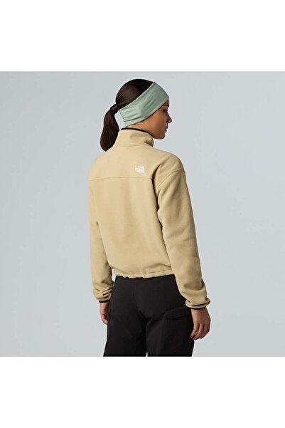 THE NORTH FACE Women's Beige W Glacier Fleece 1/2 Zip Short Jacket Polar Nf0A8D2Clk51