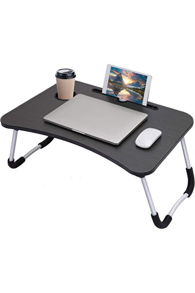 Twinkle Mart طاولة كمبيوتر محمول قابلة للطي - طاولة سرير مع أرجل قابلة للطي، ...