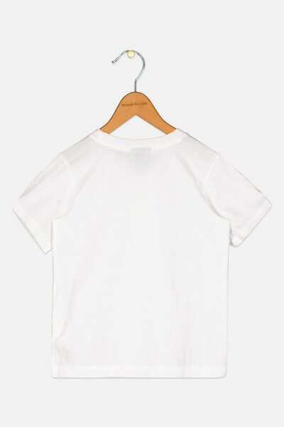 Champion Toddlers Boy Brand Logo Short Sleeve T-Shirts, White