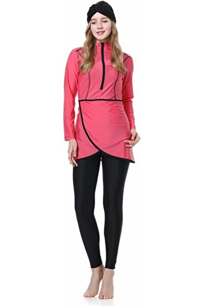 Margoun Modest Swimsuit for Women Full Cover Burkini Sport Long Sleeves MG L001