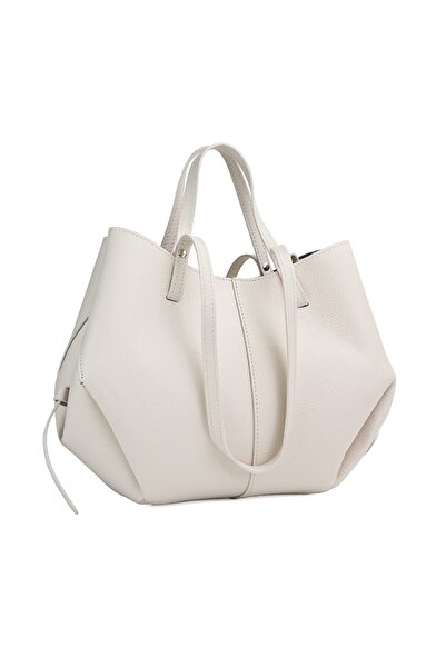 Posete Fagaras Poseta Piele Mirai - Bej, 1 Compartiment, Portfard detasabil, Geanta Piele Naturala, Genti