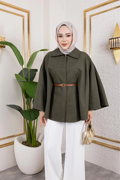 Beta Moda Hub معطف حجاب - أخضر