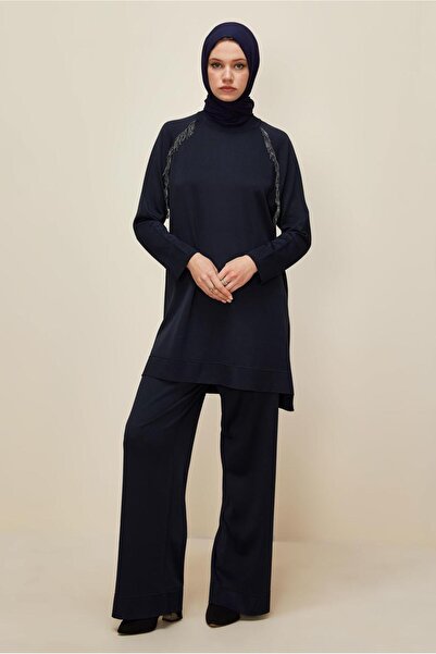 Alvina Tricot Suit with Beaded Detail Pants 45873