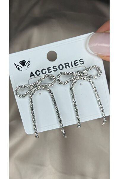 mirelya Kadın Gümüş Taşlı Fiyonk Küpe