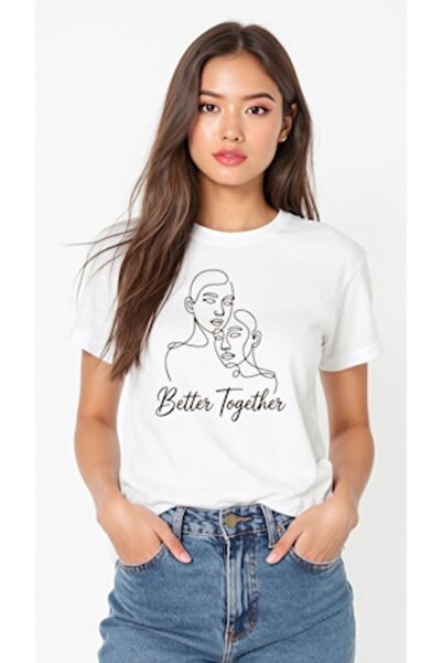 OEM Tricou casual alb cu mesaj inspirațional