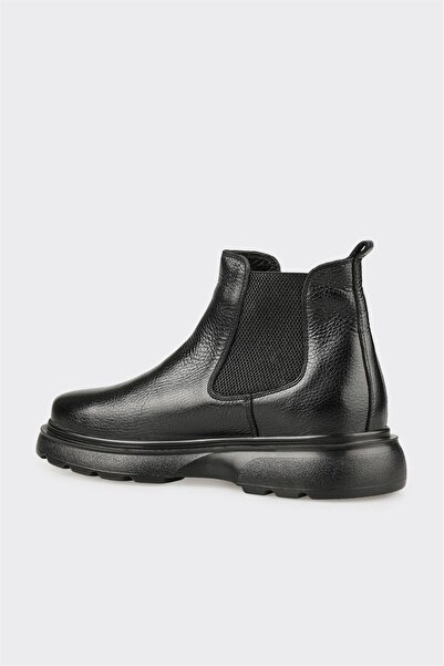 Elle Shoes Siyah Deri Erkek Günlük Bot