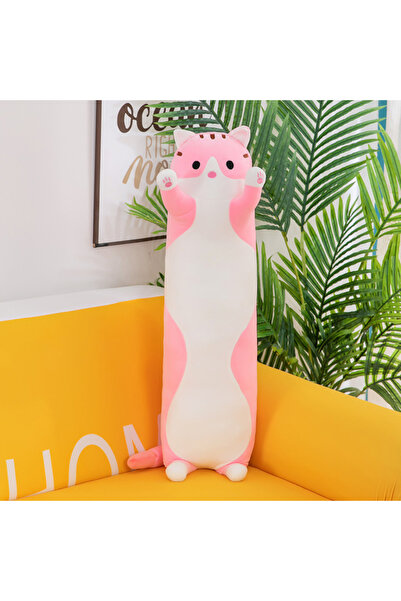 OEM Pernă de pluș în formă de pisică, pentru copii și adulți, 50 cm