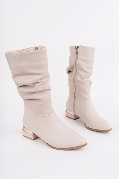 NOBLE TREAD SHOES Women's Heeled Bellows Boots
