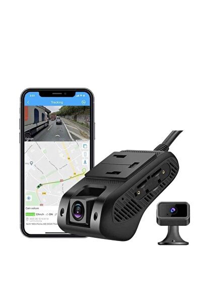 JIMI JC-261 Live Dash Cam (Front + Additional Camera) with ADAS and AI