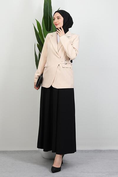 GİYZAMİLA Κρέμα με πλαϊνή ζώνη για το μπουφάν