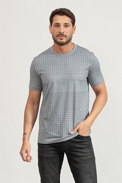 BOSS Erkek Bisiklet Yaka T-Shirt