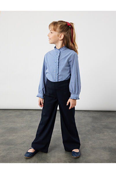 Koton Viscose Blend Loose Fit School Trousers with Pockets