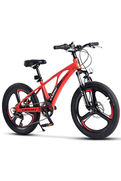 Carpat Bicicletă de munte pentru copii, roți din magneziu de 20", 7 viteze, frâne cu disc, cadru din aluminiu (110-140 cm)