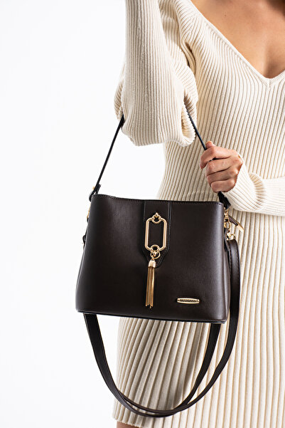 Sanmorris Sn 1438 Women's Shoulder Bag Handbag Arm Bag Daily Brown