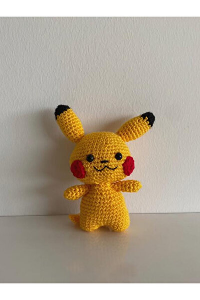 SLECrochet Pokemon Pikachu El Yapımı Amigurumi Oyuncak – Koleksiyonluk Figür ...