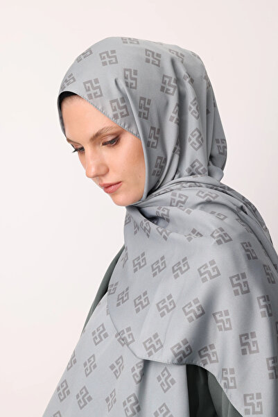 Mooncorn شال حريري بنقشة ساكورا من إليبيند