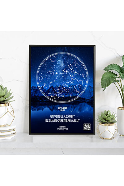 Legendary Gifts Tablou personalizat cu harta stelelor