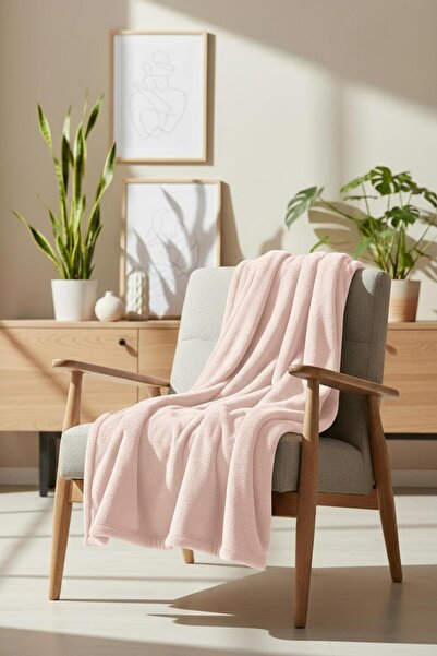 Soley Pufina |   Rabbit Fur Textured Plush Tv Blanket & Sofa Throw |   140X190