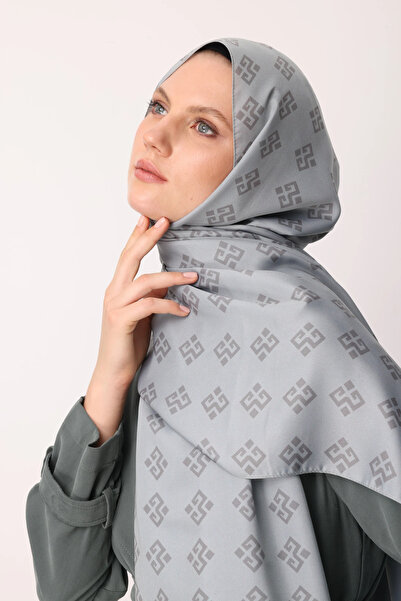 Mooncorn شال حريري بنقشة ساكورا من إليبيند